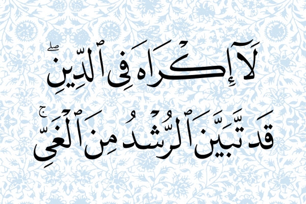 لَا إِکْرَاهَ فِی الدِّینِ، اختیار در پذیرش دین است نه دستورات